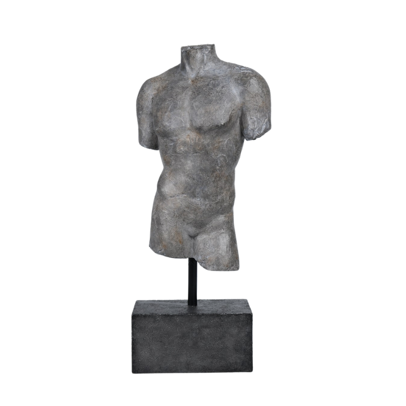 STATUETTE BUSTE HOMME RESINE H45CM - FANCY