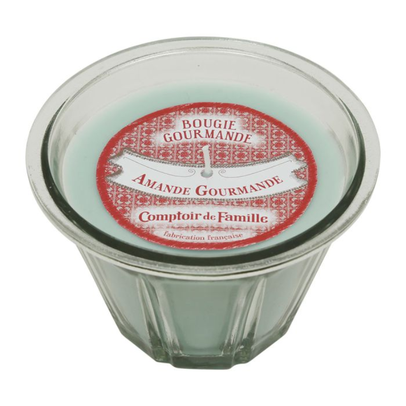 BOUGIE GOURMANDE  AMANDE VERTE 220G - COMPTOIR DE FAMILLE