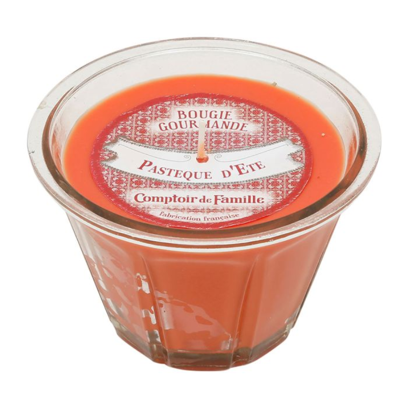 BOUGIE GOURMANDE PASTEQUE - COMPTOIR DE FAMILLE