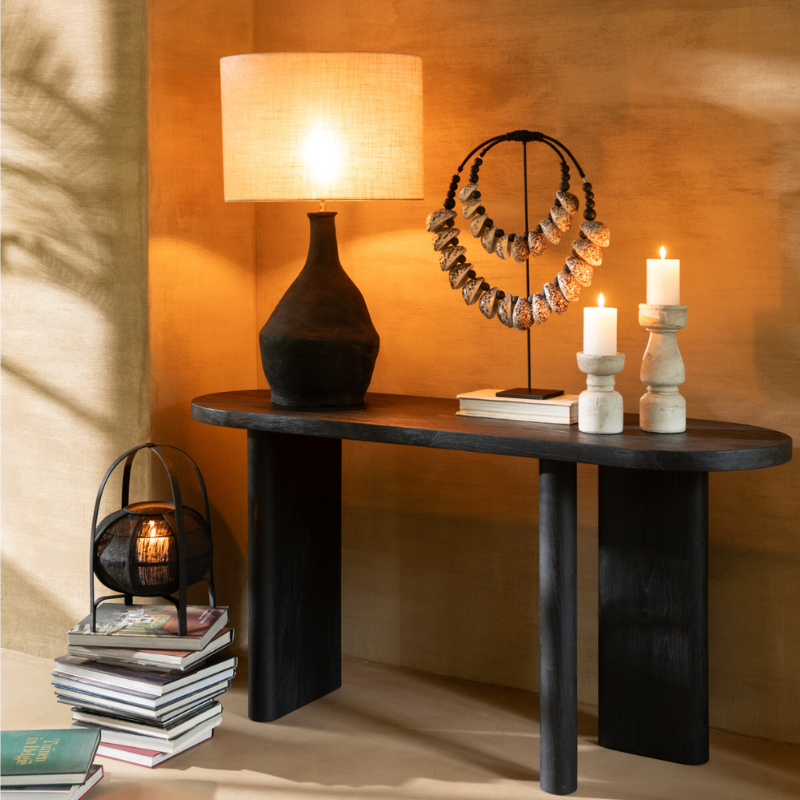 BOUGEOIR CHANDELIER TAMEGROUTE - JAUNE | Maison Coeur