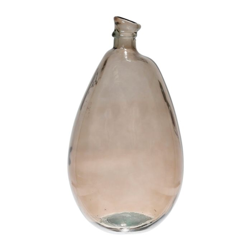 VASE COLIBRI FUME D26H47 VERRE