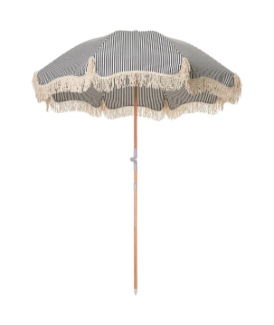 PARASOL PLAGE RAYURES NAVY - BUSINESS AND PLEASURE