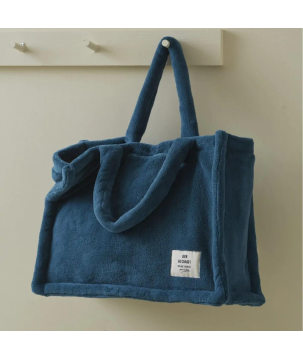 TOTE BAG  BLEU PETROLE  - SYLVIE THIRIEZ