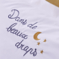 TAIE D'OREILLER BRODEE BEAUX DRAPS LUNE