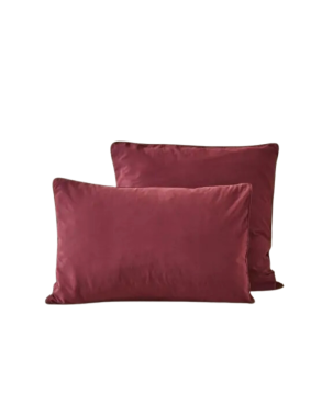 TAIE PERCALE LAVEE PRUNE  - SYLVIE THIRIEZ