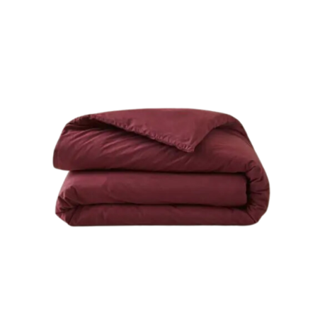 HOUS COUETTE  PERCALE LAVEE PRUNE  - SYLVIE THIRIEZ