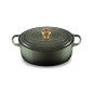 Cocotte ovale en fonte émaillée 31cm - Thym - Le Creuset