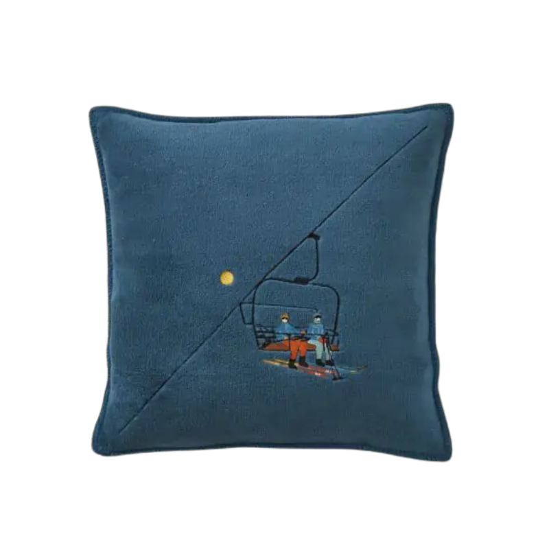 HOUSSE DE COUSSIN 45X45 POLAIRE PASSE-MONTAGNE   - SYLVIE THIRIEZ