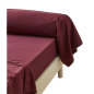 PARURE DE LIT PERCALE LAVEE PRUNE - SYLVIE THIRIEZ