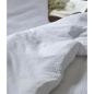 PARURE DE LIT GAZE DE COTON LAVEE BLANC NUAGE - SYLVIE THIRIEZ PARURE DE LIT GAZE DE COTON LAVEE BLANC NUAGE - SYLVIE THIRIEZ