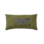 HOUSSE COUSSIN 30X60 LEO KAKI  - SYLVIE THIRIEZ