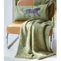 HOUSSE COUSSIN 30X60 LEO KAKI  - SYLVIE THIRIEZ