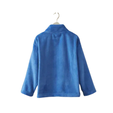 VESTE POLAIRE ENFANT BLEU ELECTRIQUE- SYLVIE THIRIEZ