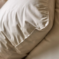 PARURE DE LIT PERCALE LAVEE BEIGE EPAUTRE - SYLVIE THIRIEZ