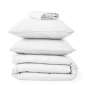 PARURE DE LIT PERCALE LAVEE BLANC SALINE- SYLVIE THIRIEZ