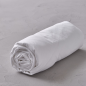 PARURE DE LIT PERCALE LAVEE BLANC SALINE- SYLVIE THIRIEZ