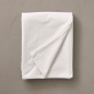 PARURE DE LIT PERCALE LAVEE BLANC SALINE- SYLVIE THIRIEZ