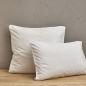 PARURE DE LIT PERCALE LAVEE BLANC SALINE- SYLVIE THIRIEZ