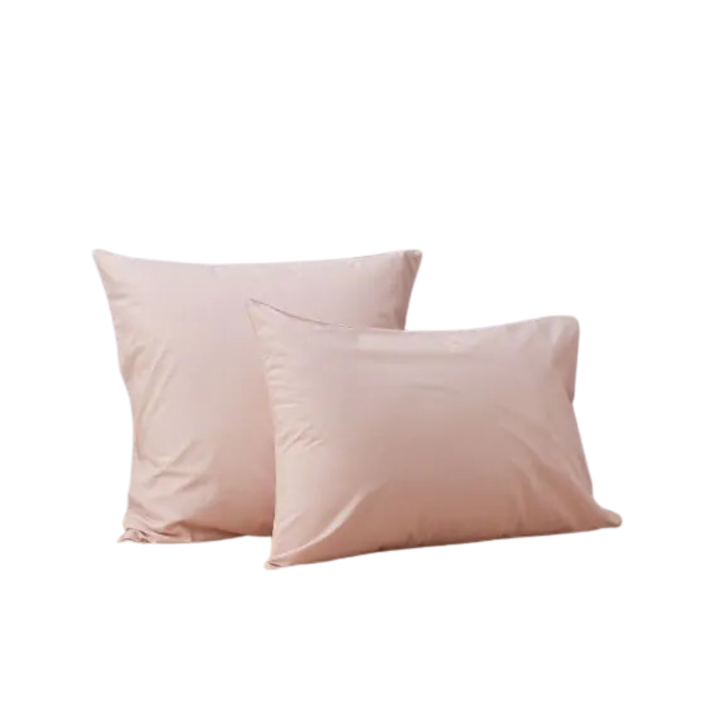 PARURE DE LIT PERCALE LAVEE ROSE NUDE - SYLVIE THIRIEZ