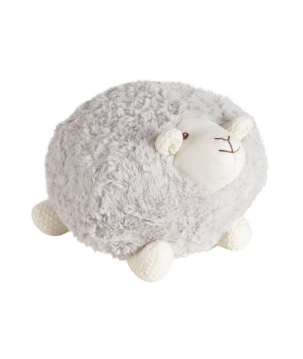 PELUCHE MOUTON SHAGGY GRIS D20CM