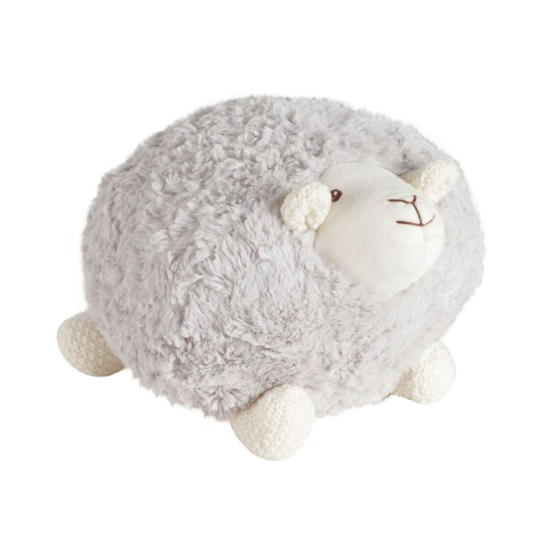 PELUCHE MOUTON SHAGGY GRIS D20CM