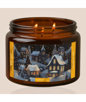 BOUGIE VILLAGE DE NOEL FORET D'ENCENS 400G - FARIBOLES