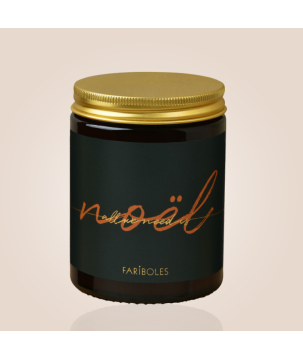 BOUGIE ALL WE NEED IS NOEL 140G FEU DE BOIS - FARIBOLES