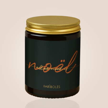 BOUGIE ALL WE NEED IS NOEL 140G FEU DE BOIS - FARIBOLES