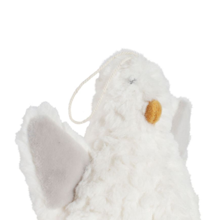 PELUCHE ALULA BLANC D10XH15CM