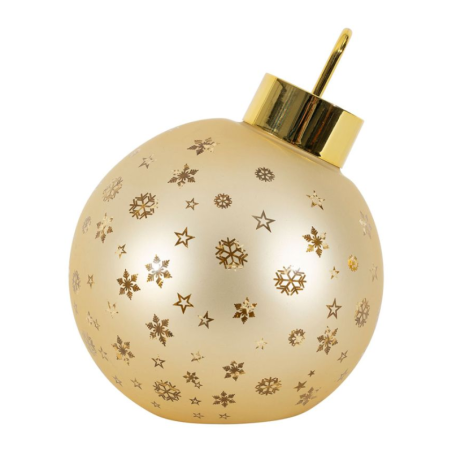 DECO LED BOULE NOEL DORE 15X18