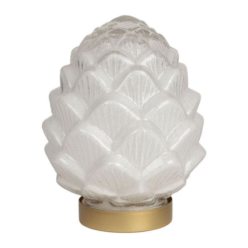 DECO LED PIGNE PIN BLC D14H19