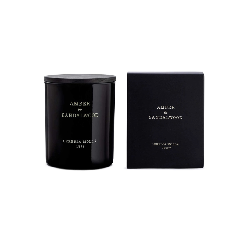 BOUGIE 230 GR - 1 MECHE : AMBER ET SANTALWOOD - CERERIA MOLLA BOUGIE 230 GR - 1 MECHE : AMBER ET SANTALWOOD - CERERIA MOLLA