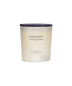 BOUGIE XL - 600 GR - 3 MECHES : BERGAMOTTO DI CALABRIA - CERERIA MOLLA