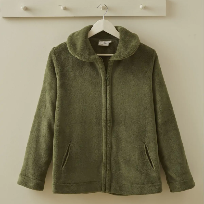 VESTE POLAIRE FEMME KAKI - SYLVIE THIRIEZ VESTE POLAIRE FEMME KAKI - SYLVIE THIRIEZ