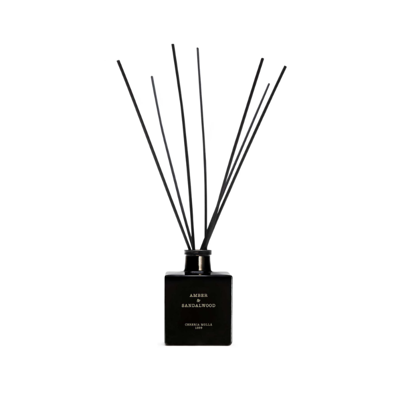 DIFFUSEUR BATONNETS 250ML : AMBER ET SANTALWOOD  - CERERIA  MOLLA