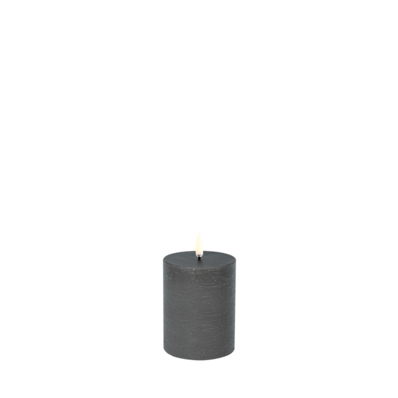 BOUGIE LED GREY RUSTIC - 7,8X10CM - UYUNI BOUGIE LED GREY RUSTIC - 7,8X10CM - UYUNI