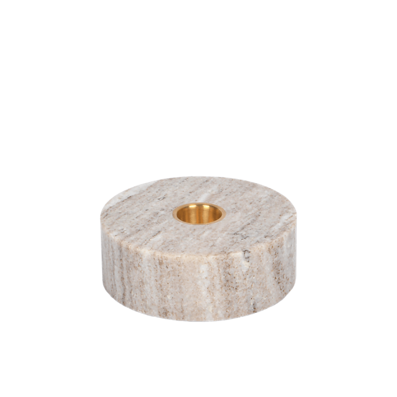 BASE BOUGIE MARBRE - BEIGE - 3,5X10CM - UYUNI BASE BOUGIE MARBRE - BEIGE - 3,5X10CM - UYUNI