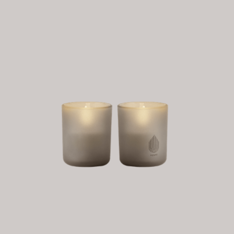 PHOTOPHORE BOUGIE LED X2 SANDSTONE 6X7CM - UYUNI PHOTOPHORE BOUGIE LED X2 SANDSTONE 6X7CM - UYUNI