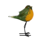 DECO MOINEAU SERIN VERT/JAUNE  - COTE TABLE