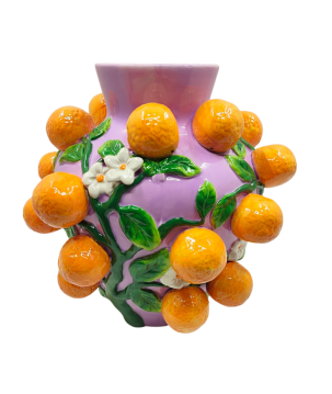 VASE CERAMIQUE MAUVE "ORANGE"