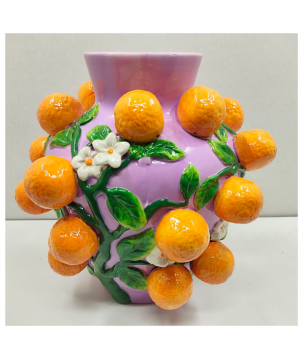 VASE CERAMIQUE MAUVE "ORANGE"