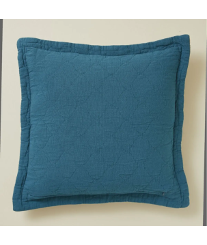 HOUSSE DE COUSSIN 45X45 DOUBLE JEU VERT LAGO  - SYLVIE THIRIEZ