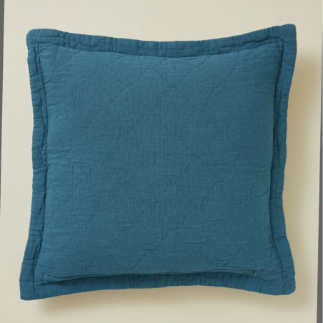 HOUSSE DE COUSSIN 45X45 DOUBLE JEU VERT LAGO  - SYLVIE THIRIEZ