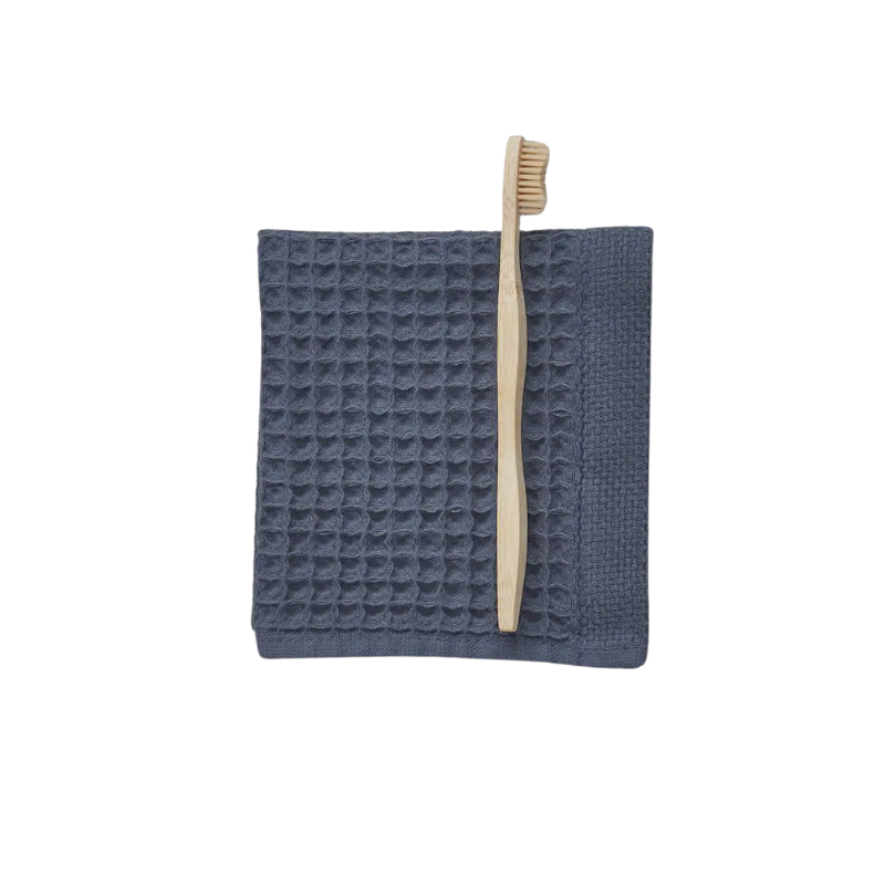 CARRE 30X30 NID ABEILLEBAIN MINUIT BLEU - SYLVIE THIRIEZ