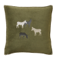 HOUSSE DE COUSSIN 45X45 POLAIRE RDV AU PRE  - SYLVIE THIRIEZ