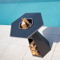 BRASERO-PLANCHA 'AGAPE 85' NOIR - HEXAGONE BRASERO-PLANCHA 'AGAPE 85' NOIR - HEXAGONE