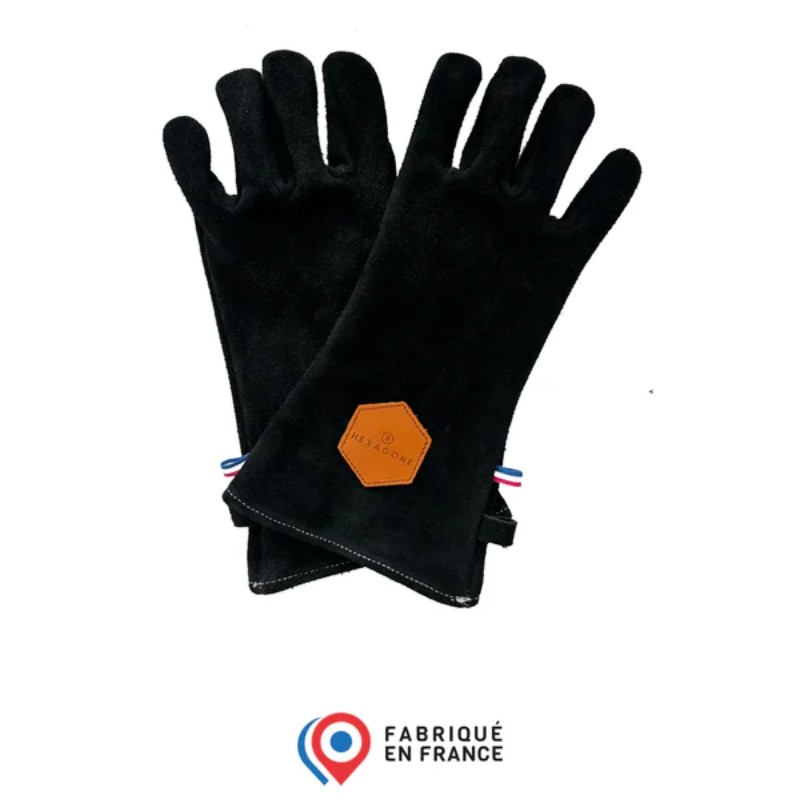 GANTS DE PROTECTION CUIR NOIR - HEXAGONE GANTS DE PROTECTION CUIR NOIR - HEXAGONE