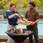 BRASERO-PLANCHA 'FESTIN 105' CORTEN - HEXAGONE BRASERO-PLANCHA 'FESTIN 105' CORTEN - HEXAGONE