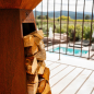 BRASERO-PLANCHA 'FESTIN 105' CORTEN - HEXAGONE BRASERO-PLANCHA 'FESTIN 105' CORTEN - HEXAGONE