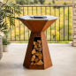 BRASERO-PLANCHA 'FESTIN 105' CORTEN - HEXAGONE BRASERO-PLANCHA 'FESTIN 105' CORTEN - HEXAGONE